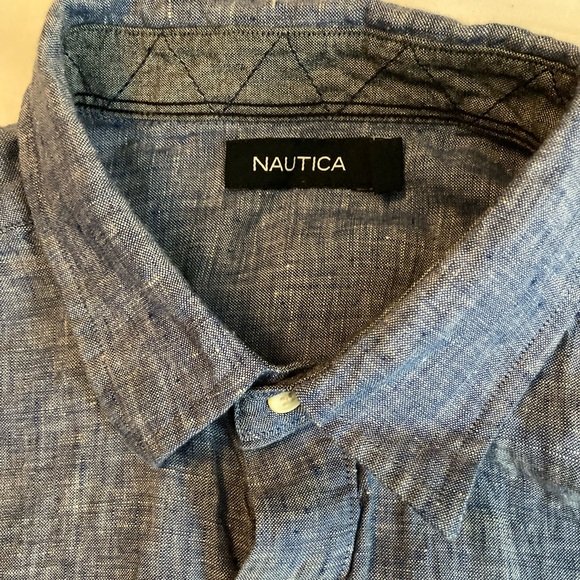 Nautica short sleeve button up Sz L - Picture 2 of 3